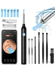 Ear Cleaner with Camera Endoscope Ear Stick Silicone Spoon Ear Wax Removal Health Care Tool Ear Clean for IPhone IPad Android