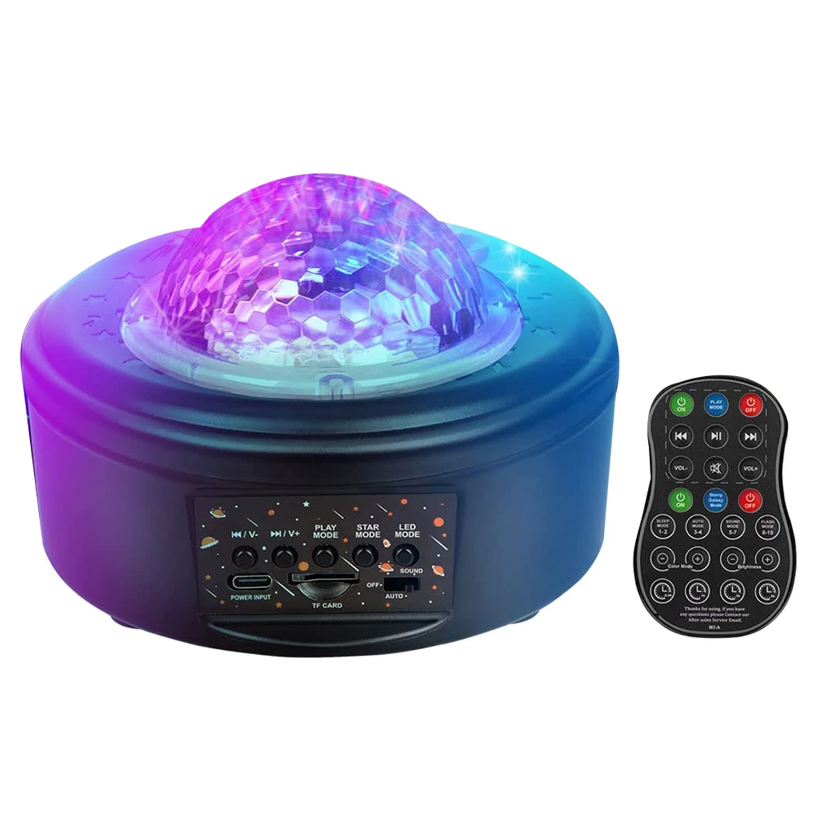 Proyector de estrellas de luz nocturna LED, con Altavoz Bluetooth y Control remoto, proyector y proyector de 10 planetas