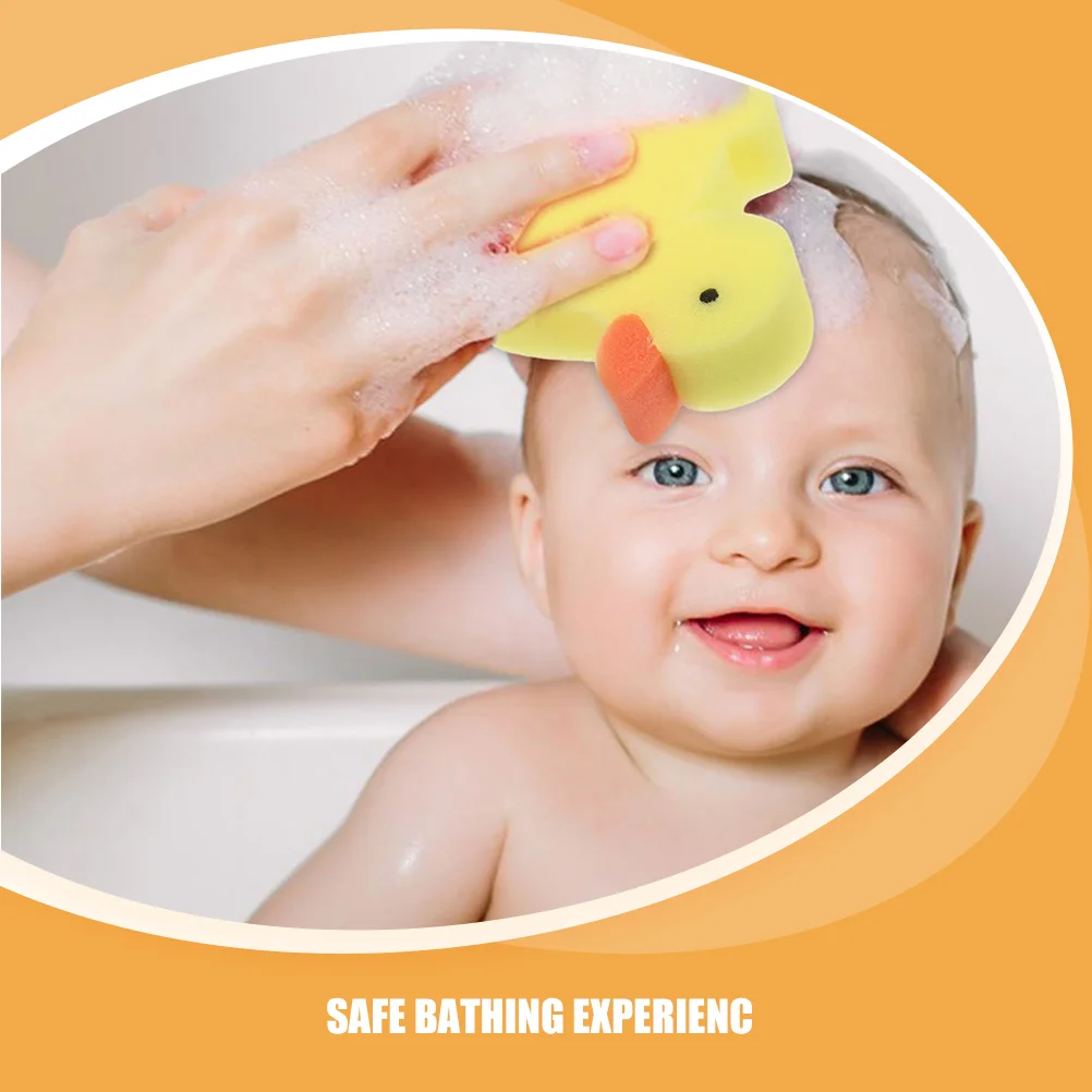 Esponja cepillo de baño depurador para niños pequeño pato amarillo accesorios de baño esponjas corporales ducha bebé herramienta para niños