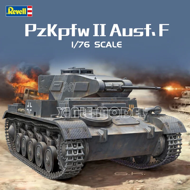 

Комплект модели пластикового танка Revell 03229, немецкий танк II F, тип 1/76