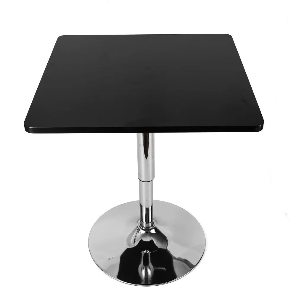 Modern Pub Table Adjustable Height Pedestal Tall Tables Cocktail Square High Top