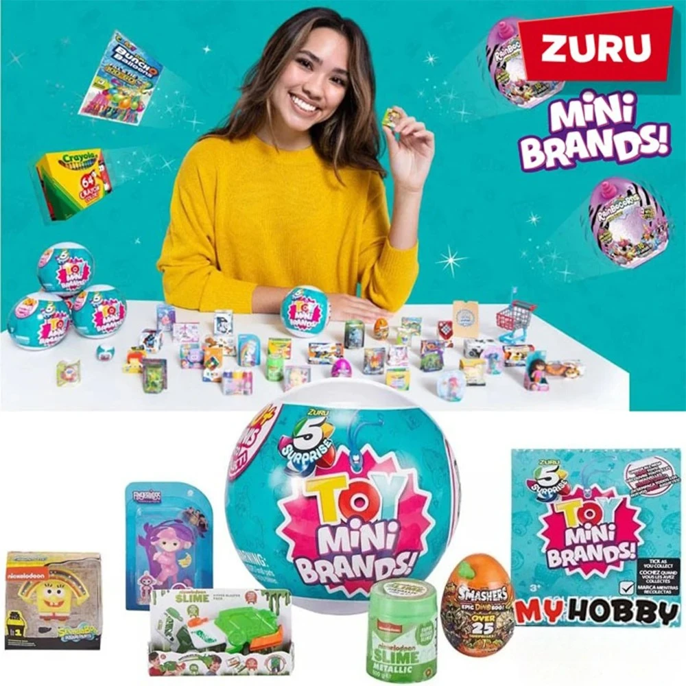 

Мини-бренды Zuru, игрушки 5, сюрприз, мини-брендовая игрушка, оригинальная миниатюрная игрушка для супермаркета, миниатюрные игрушки, загадочная слепая коробка, серия 1