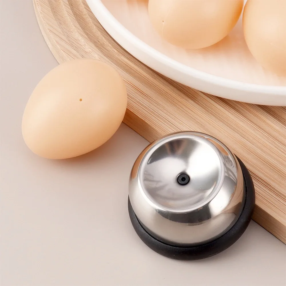 

3pcs Stainless Steel Rebound Needle Boiled Egg Piercer Spring Design Safe Egg Perforator Plastic Anti-slip Base