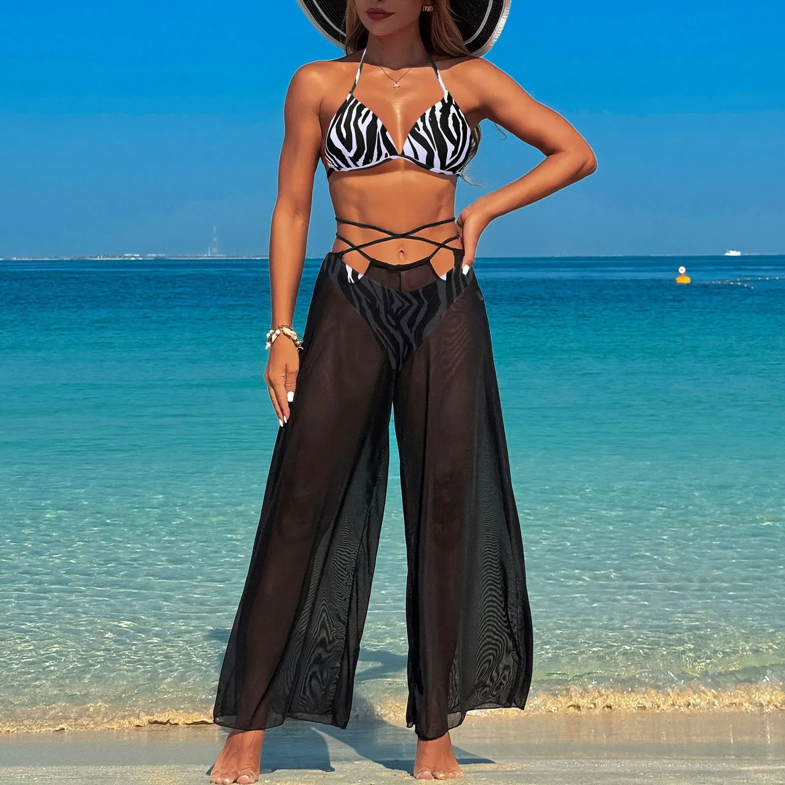 Brazilian Cheeky Cut Out Cute Swimwear Women High Waisted Bikini Sexy Push Up Two Piece Swimsuits Vintage Zestawy Bikini