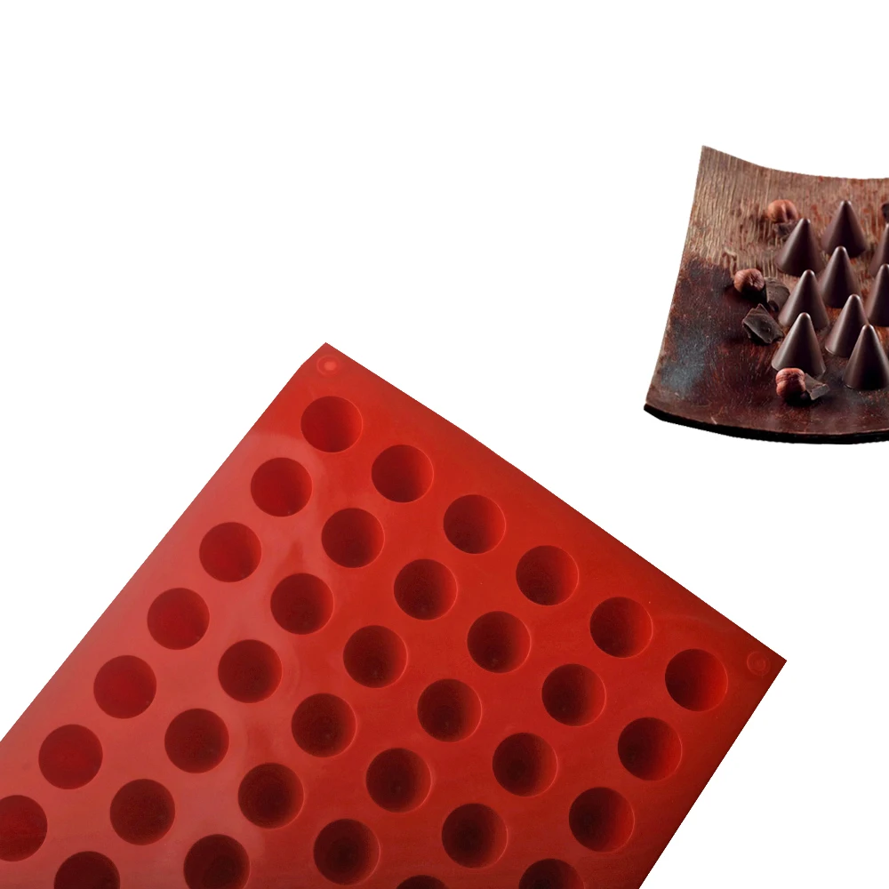 66 خلية مخروط الشوكولاته الخبز العفن الغذاء الصف سيليكون قالب الشوكولاته الطفل الحلوى خبز كعكة تزيين المطبخ خبز