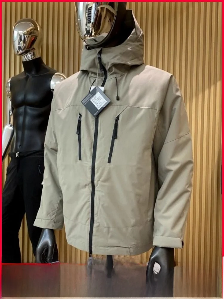 

Водонепроницаемая ветрозащитная зимняя хлопковая куртка с капюшоном для активного отдыха, очень теплая, универсальная, повседневная, из полиэстера, на молнии