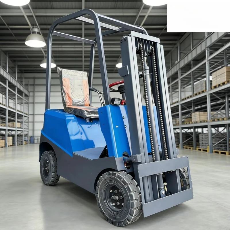 WGZN Mini Electric Forklift 0.5 0.8Ton for Indoor Logistics & Storage Fully Hydraulic Lithium Battery Electric Forklift