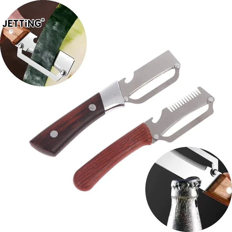 2Pcs MultiFunction Stainless Steel Vegetable Peeler Kitchen-Specific Peeler For Cut Onions Fruit Melon Sugarcane Scraping Tools