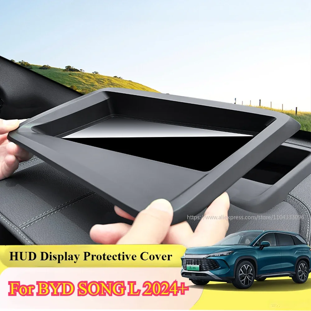 

Car HUD Display Protective Cover For BYD SONG L 2024 2025 Head Up Display Reflective Frame Screen Dustproof SONG L Accessory