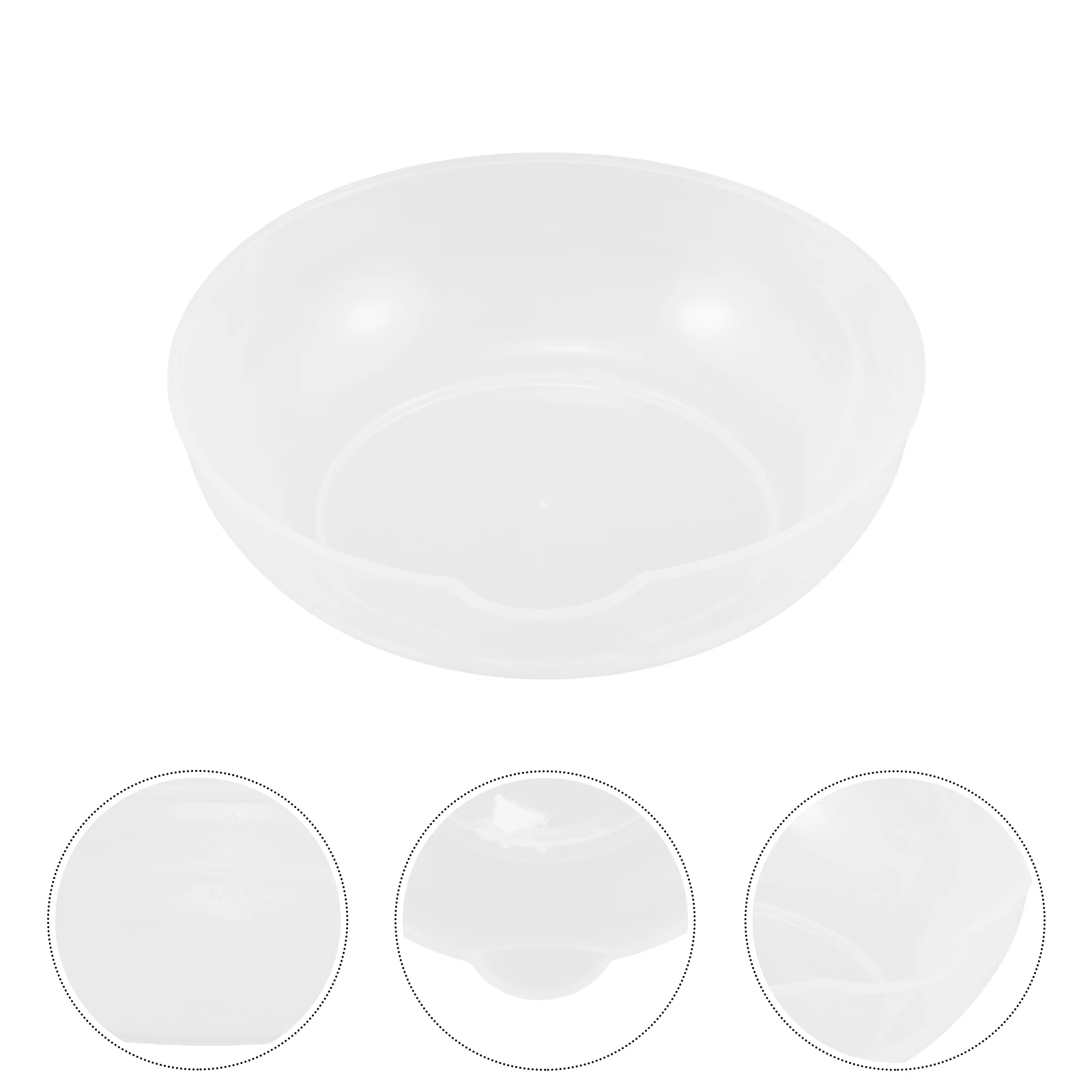 

2pcs Kitchen Scale Tray Reusable Plastic Measuring Bowl Small Food Weighing Pan Household Electronic Weight Tray Convenient