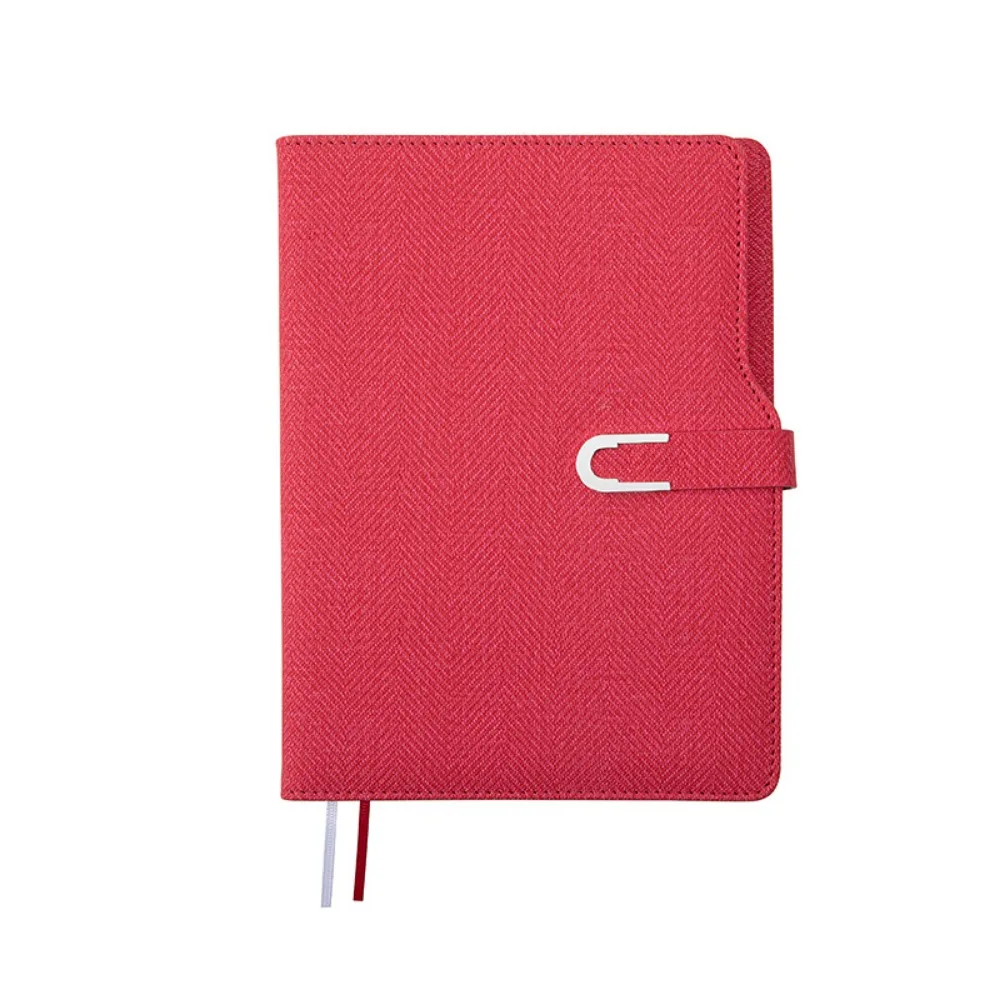 

200 Pages A5 Notepad U-Shaped Magnetic Buckle Thickened Paper Students Notebook Horizontal Line Wear-resistant