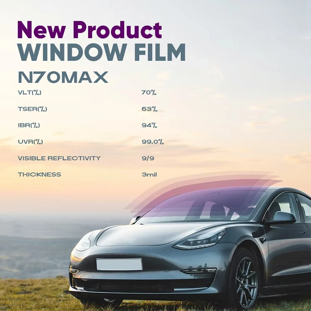 

Sun Heat Control Nano Ceramic Solar Car Window Tint Film UV Protection Solrex Cheap 2 Ply Auto Window Tint Film 70% VLT