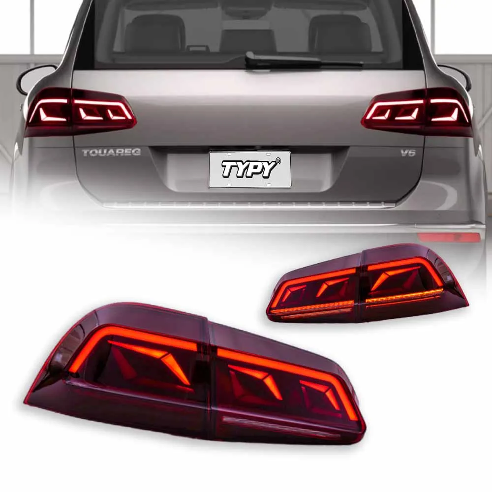 Car Tail Lights For VW Touareg 2011-2017 LED Car Tail Lamps Daytime Running Lights Car Accessories Plug And Play 4pcs