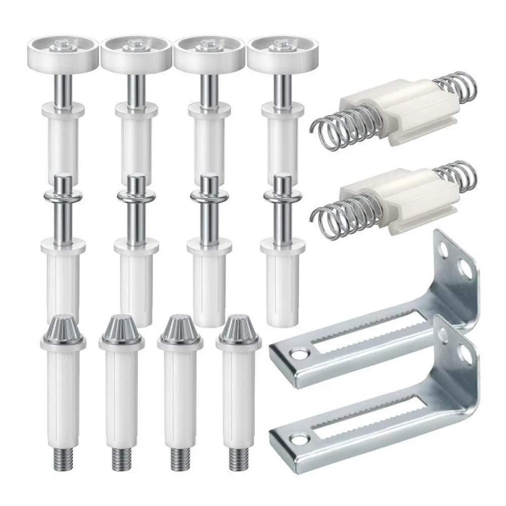 

Comprehensive Double Door Pivot Hinge Kit with All Necessary Components for Convenient Installation of Bi Fold Cabinet Doors