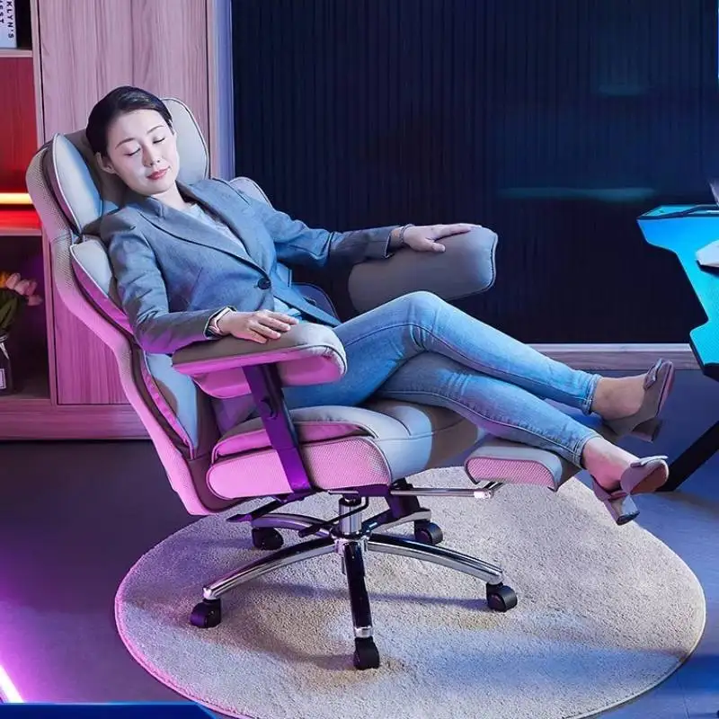 

Brown Nordic Office Chair Tilt Soft Adjustable Comfortable Relaxing Computer Chair Designer Sillas De Oficina Office Furniture