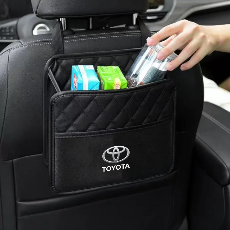

Car Storage Box Phone Pocket Back Seat Organizer Hanging Bag for Toyota Rav4 CHR Yaris Prius Avensis Corolla Camry Highlander