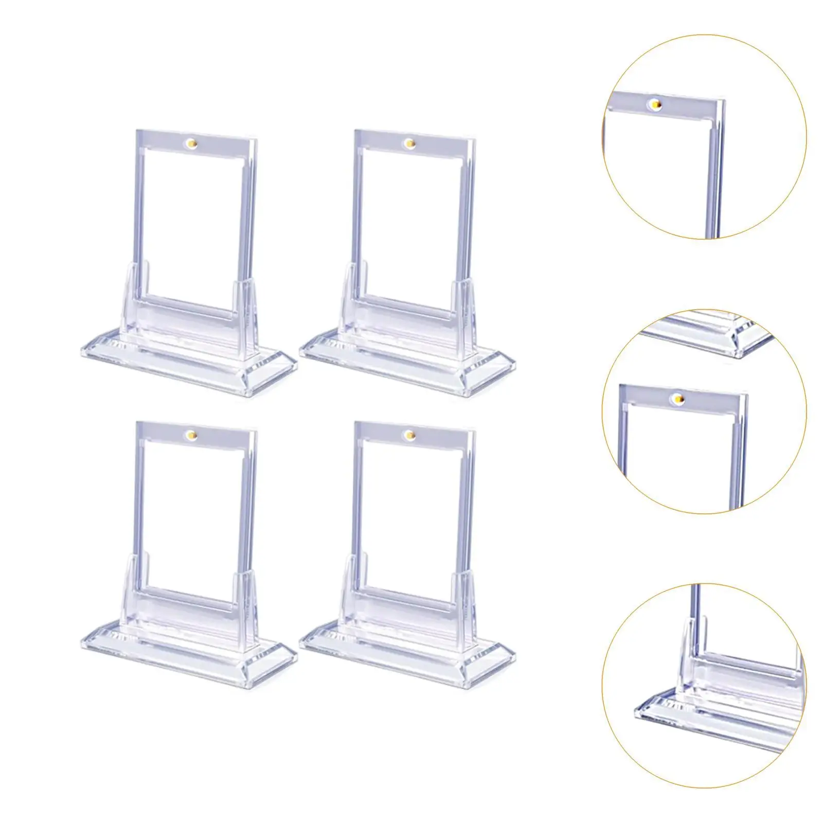 Porta carte 4x35PT trasparente con supporti per carte protezioni per carte magnetiche