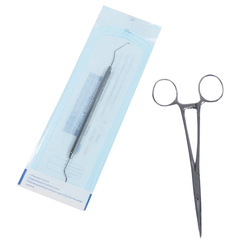 AG 200Pcs/Box Self-Sealing Sterilization Pouches Disposable Dental Sterilization Bags Storage Bag Dentistry Materials Tools