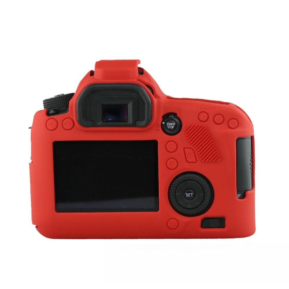 

Protective Case Soft Shell SLR Camera Bag For Canon 6D Accessory Camera Silicone Case + free tempered film