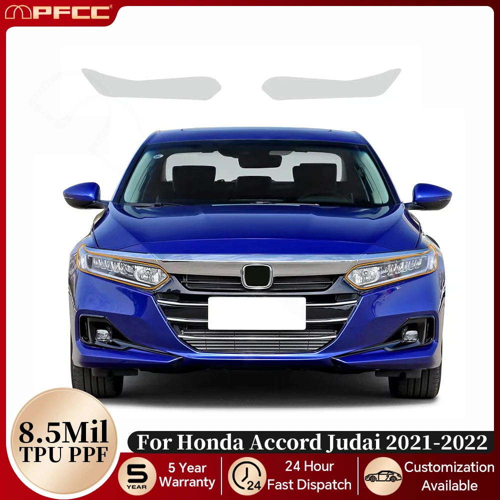 

Pre-cut PPF Headlight Rearview Paint Protection Film For Honda Accord 10th Gen Judai 2021 2022 Car Clear Bra Anti Scratch Cover