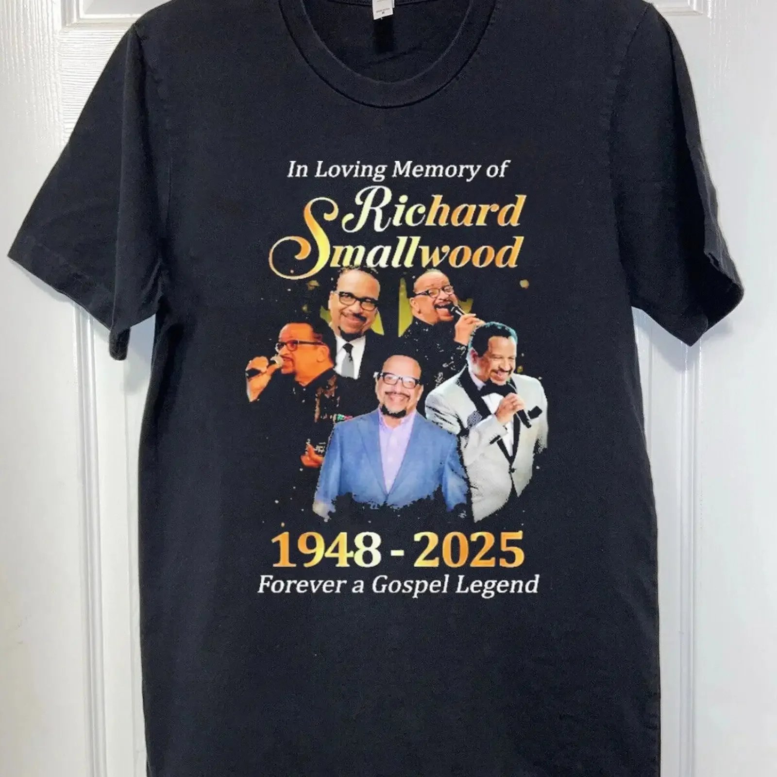 Richard Smallwood Forever A Gospel Legend 1948 2025 T Shirt AR1551 vintage Washed Comfortable Versatile Casual Stretched homme