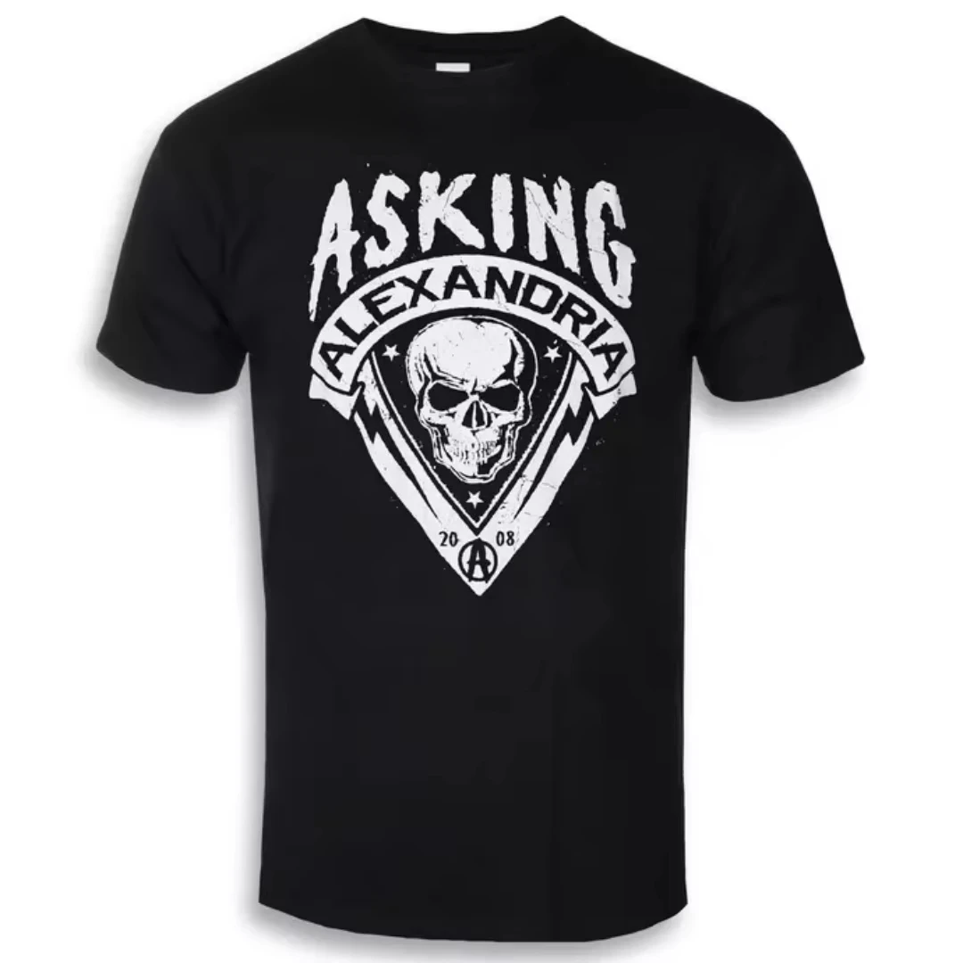 2026 New Cool Asking Alexandria - This World Pattern Printed T-shirt - Metal Core Band T-shirt Suitable for Both M