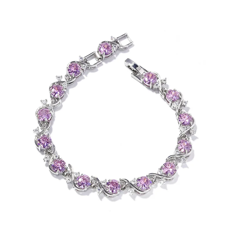 

HIBRIDE Hot Selling Exquisite Red Elegant Women Bracelet Clothing Multicolor Jewelry Set Dubai Wedding Travel Holiday Gift B166