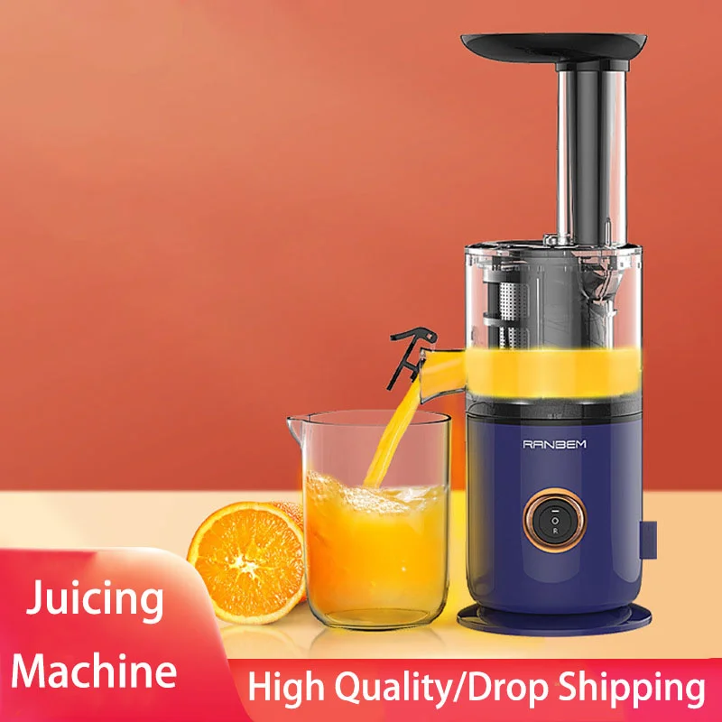 Mesin Pembuat Jus Elektrik Mixer Peralatan Dapur Portabel untuk Blender Smoothie Es Krim Buah Baja Tahan Karat 40W 220V ZJ03