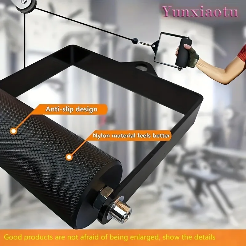4/6cm D Shape Cable Handle, Lat Pulldown Grip for Arm Wrestling and Deadlift Workout