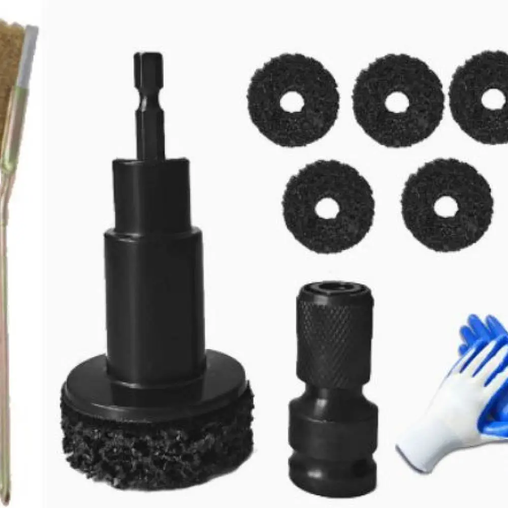 Wheel Hub Rust Remover Grinding Tool Brake Disc Cleaning Accessory Durable Auto Repair Maintenance Device Polishing Head Kit