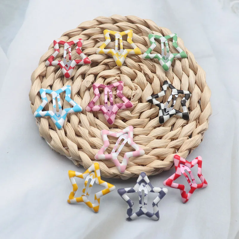 10/20 قطعة لطيف Y2K ستار هندسية بسيطة المفاجئة مقاطع الشعر الكلاسيكية مضفر تصفيفة الشعر الثابتة إكسسوارات الشعر دبوس الشعر المعدني المشابك #4