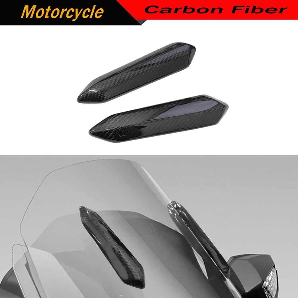 

Motorcycle Windshield Trim Carbon Fiber Pillar Cover for HONDA Goldwing GL1800 F6B 2018-2024