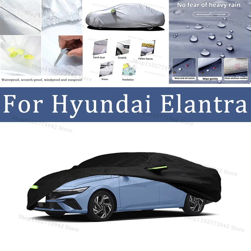 

For Hyundai Elantra Car Cover Protection Sunscreen Heat Insulation Dust Resistant Scratch Car Exterior Accessories