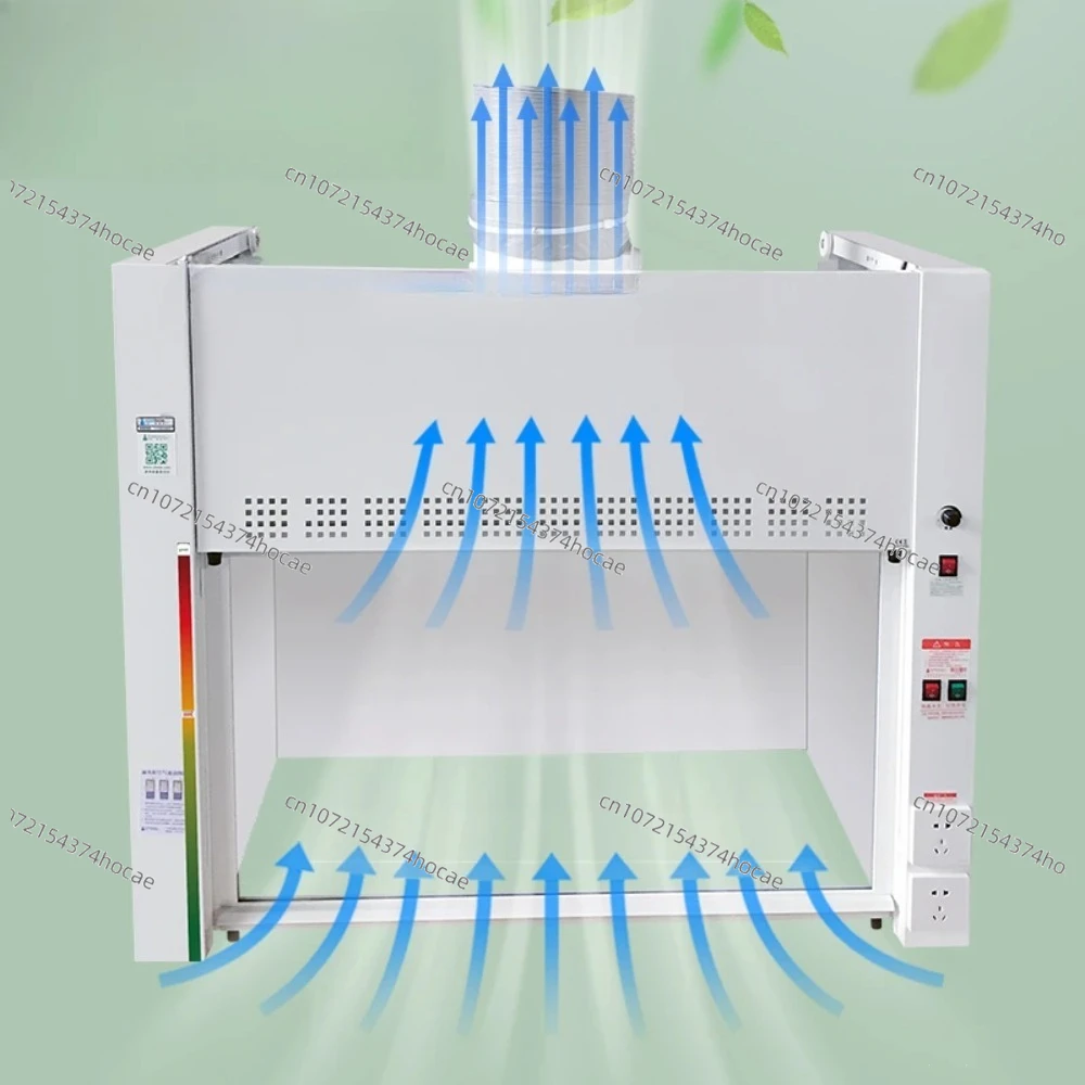 Laboratory Integrated Desktop Fume Hood All-Steel Corrosion-Resistant Fume Extraction Equipment for Lab Use