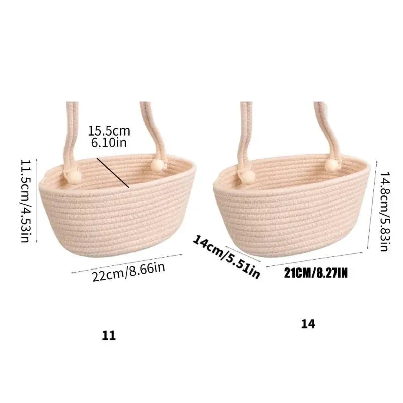 Hộp đựng đồ nôi trẻ U13F Hộp đựng giỏ dây bông Giải pháp lưu trữ nhẹ