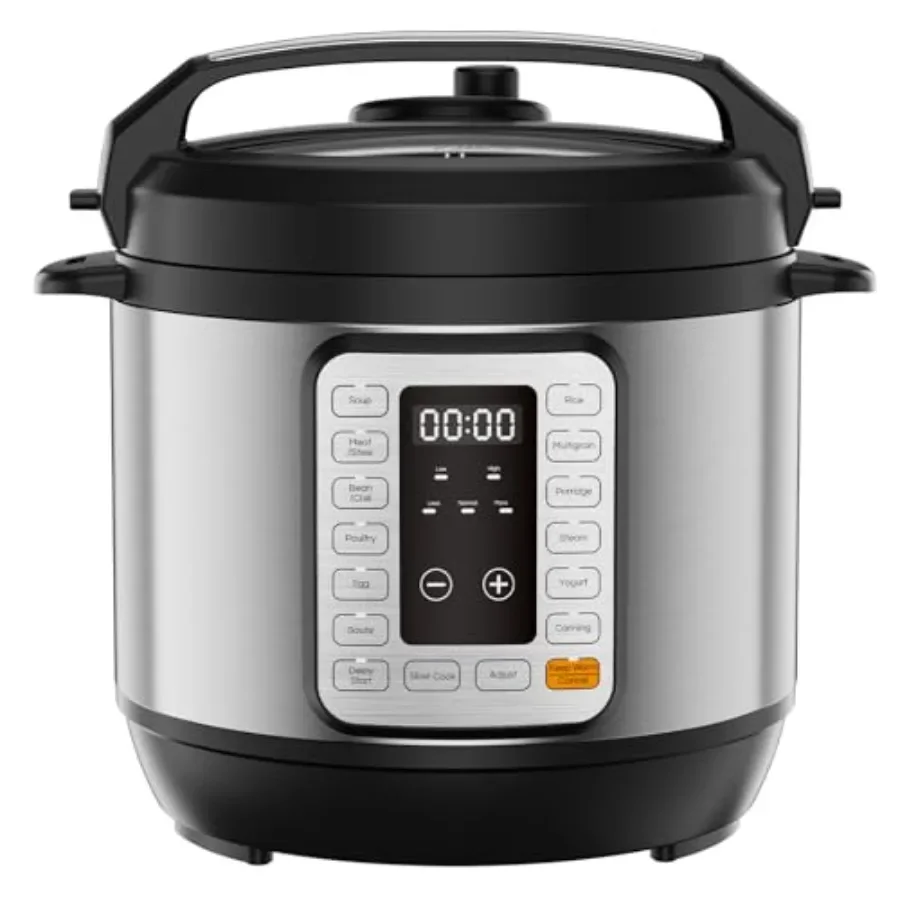 

16-in-1 Electric Pressure Cooker, 6QT Multi Cooker with 12 Presets, Slow Cook Rice Steamer Sauté Soup Meat Stew Canning Yogurt