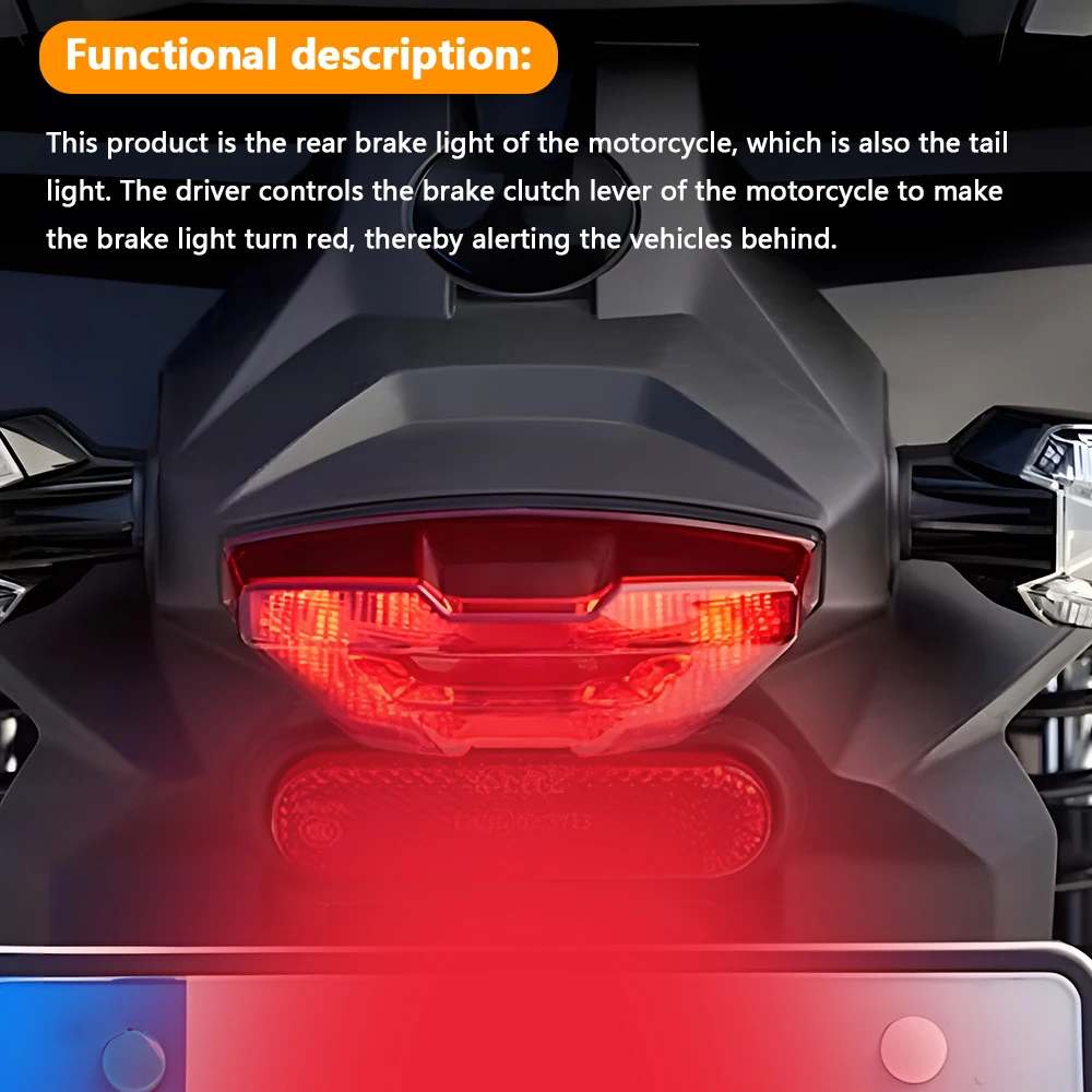 Motorcycle LED Taillight Integrated Brake Stop Lamp Indicator Rear Tail Light For BMW C400X C 400 X 2019 2018-2025 Accessories