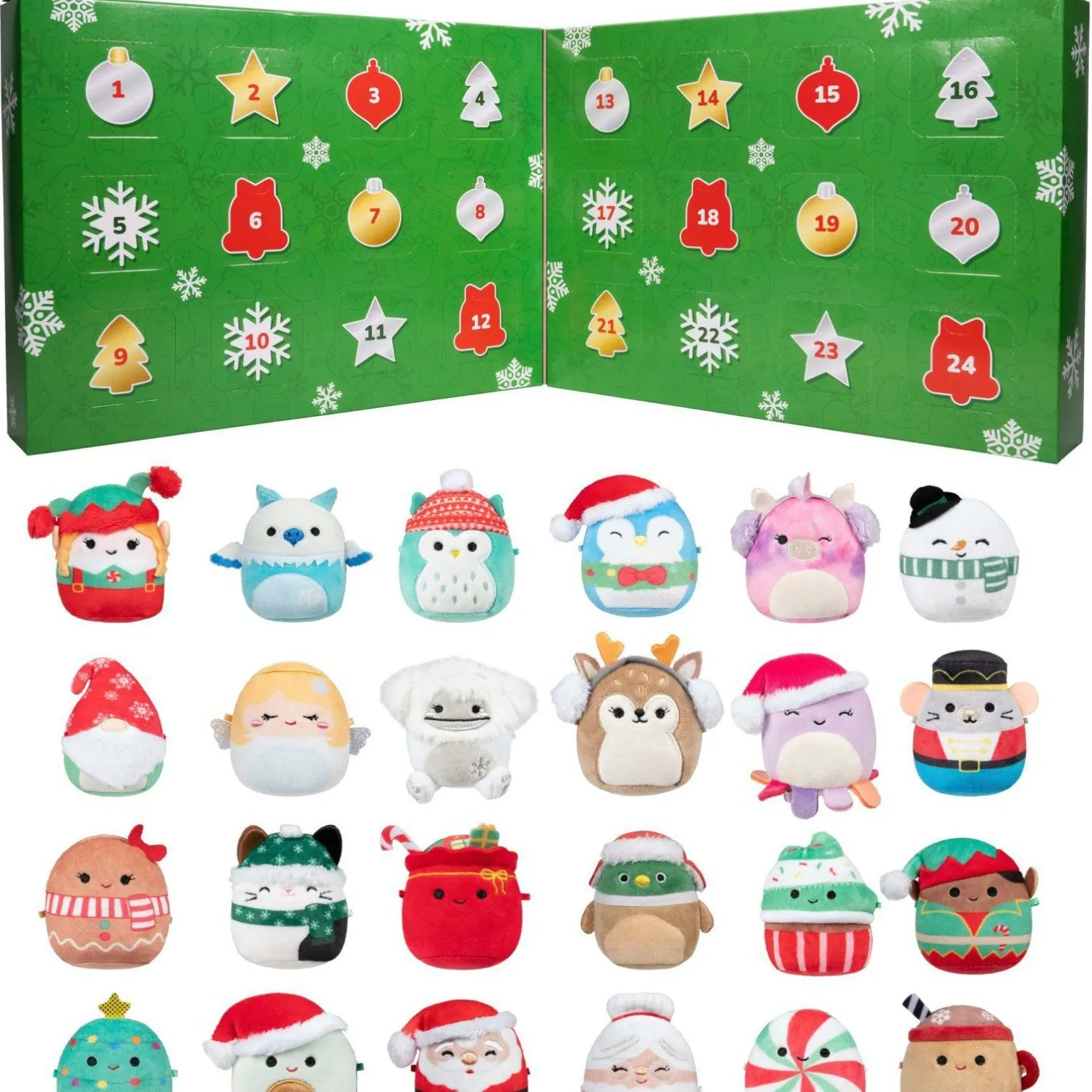 

2025 Christmas Advent Calendar Toy Decoration 24 Days Holiday Decor Countdown Calendar PVC for Family Children Blind Box Gifts