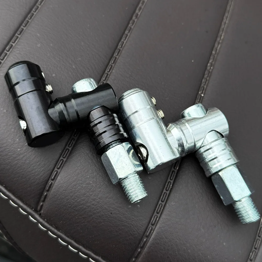 دراجة نارية مرآة الرؤية الخلفية حامل 10 مللي متر الدورية الثابتة المسمار مرآة حامل CNC سبائك الألومنيوم قاعدة قابلة للتعديل تعديل الملحقات