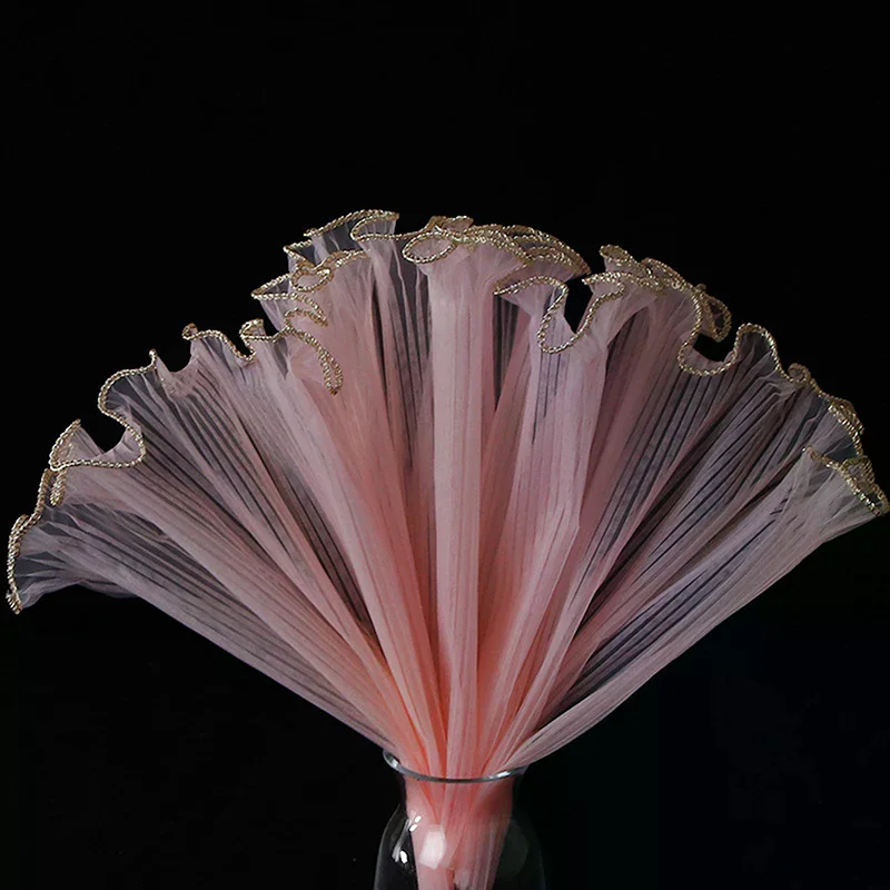 

Тюль с жемчужным узором Phnom Penh Edge Wave для упаковки цветов, внутренняя подкладка для букетов, материал для подарочных коробок, принадлежности для шитья и рукоделия