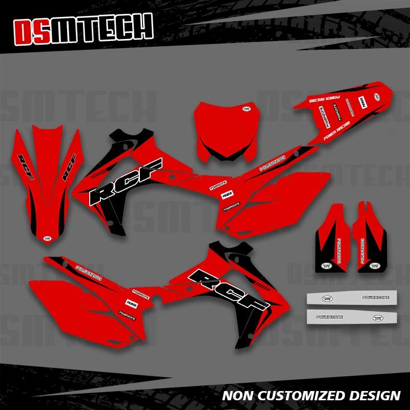 

DSMTECH для HONDA CRF250 CRF 250 2014 2015 2016 2017 CRF450 CRF 450 2013 2014 2015 2016 графические наклейки наклейки для мотоцикла 002
