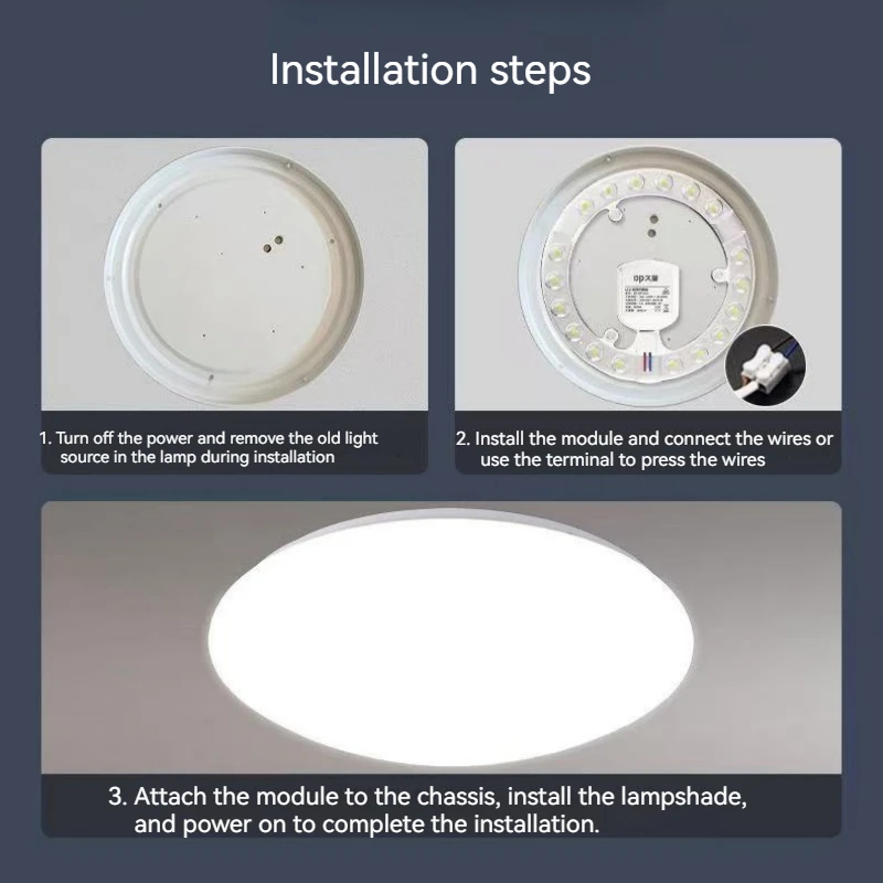 LED Panel 220V 6500K Round LED Module 16W 21W 45W 80W For Ceiling Lamp Replacement LED Light Panel High Brightness Modules