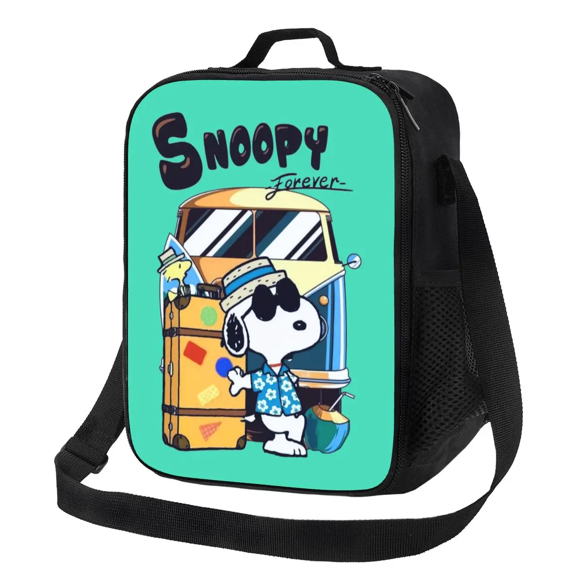 

Изолированная сумка для обеда Custom S-snoopys Forever для женщин, термосумка-холодильник для пляжа, кемпинга, путешествий