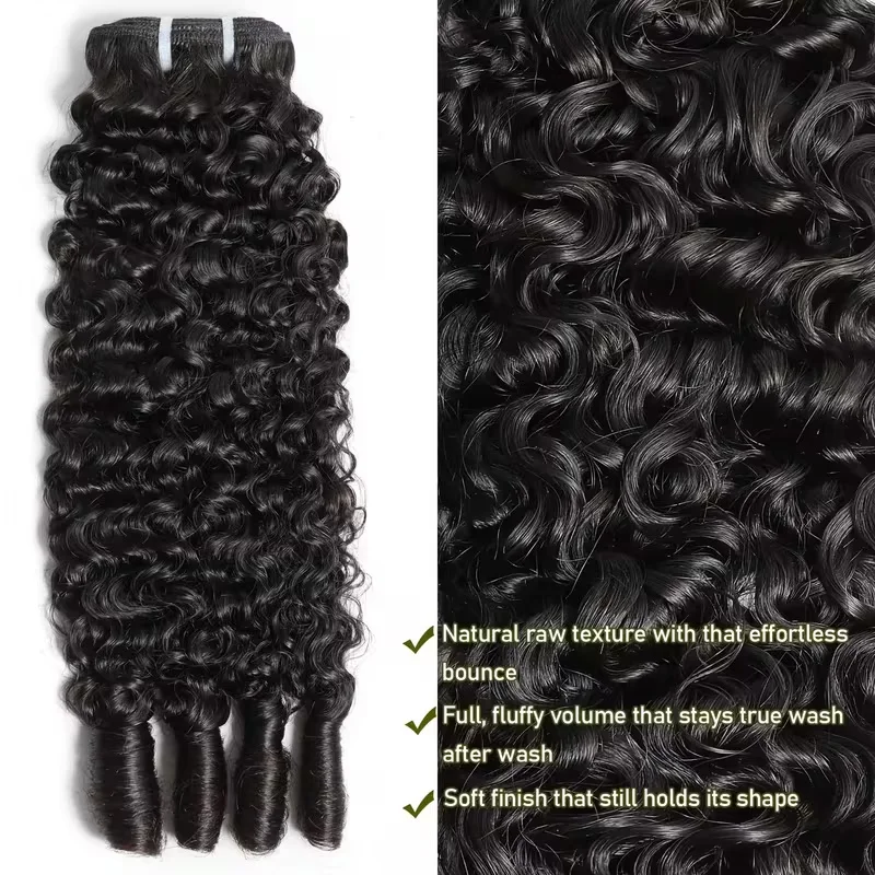 Burmese Curly Brazilian Human Hair Bundles Remy Hair Extensions 1/3/4 PCS Natural Black Brazilian Hair Weave Bundles 6-30 Inch