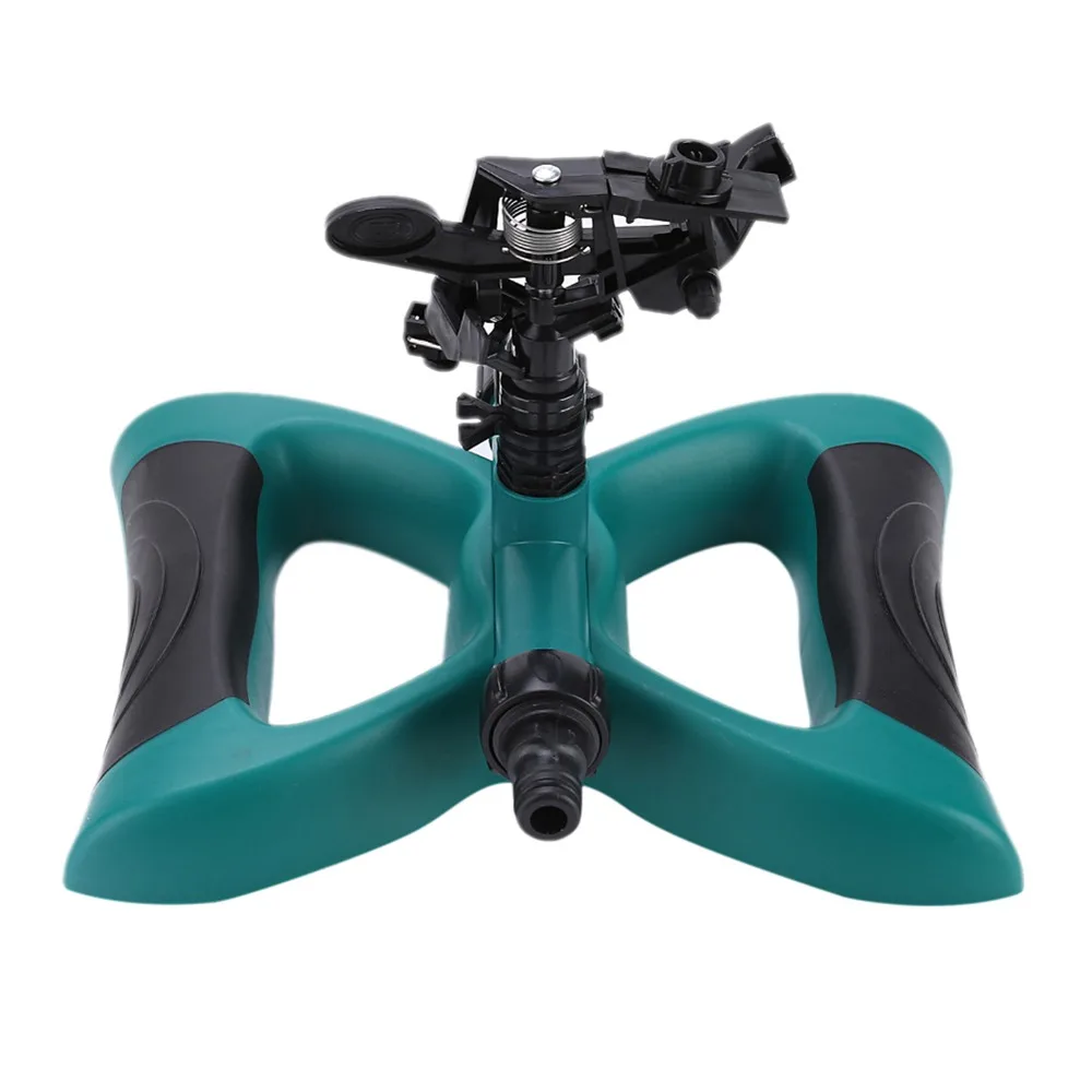ABS Rotating Water Sprinkler 360 Degree Simple To Install Water Sprinkler Green and Black Rotating Irrigation Sprinkler