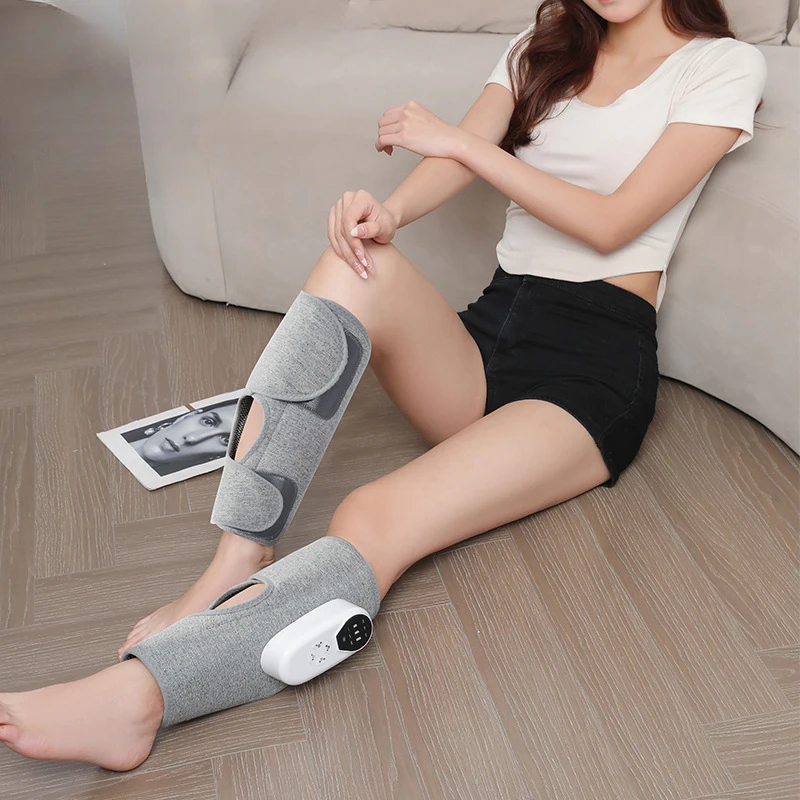 Leg massager multifunctional electric air wave leg beauty device constant temperature hot compress pressure calf massager