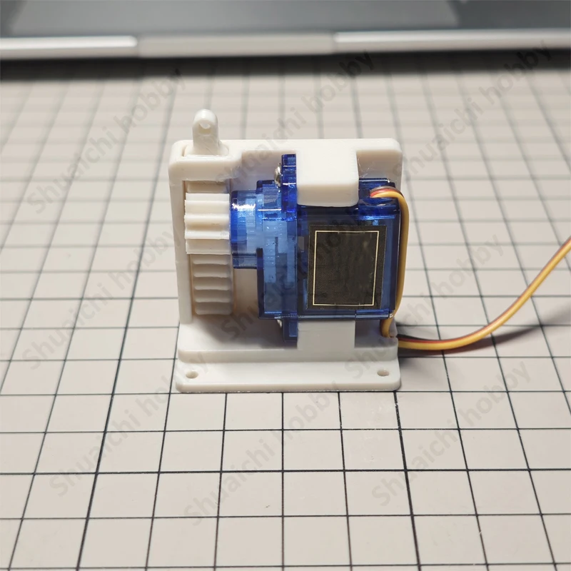 1Set Horizontal/Vertical Type 3D-Printed Servo Mechanical Interaction Module DIY Kit 10mm Stroke 180° Limit Linear Actuator