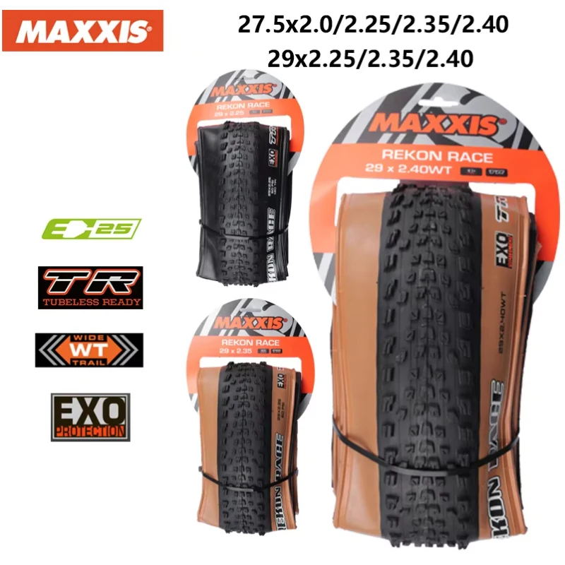 MAXXIS REKON RACE(M355RU)27,5x2,0/2,25/2,35 29x2,25/2,35/2,4WT/2,4 neumático plegable de bicicleta antipinchazos Fetus XC para MTB