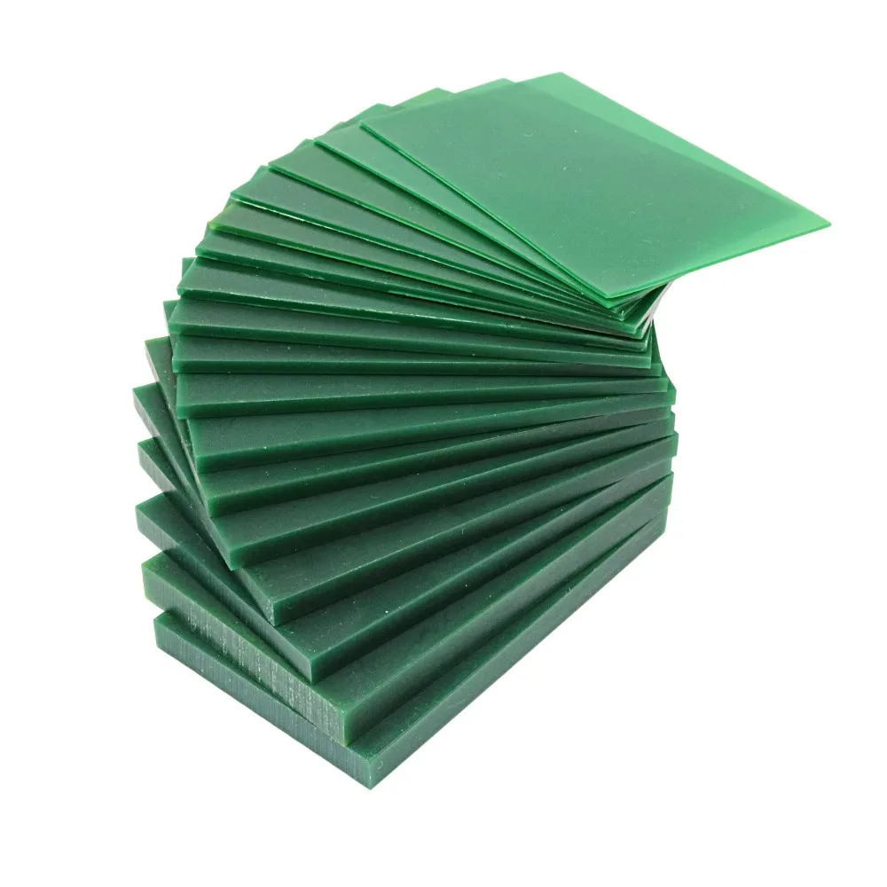 

70*90mm Green Jewelers Carving Wax Brick for Molds, Jewelry Making, Sculpting, Engraving, and Dental Wax Block Model