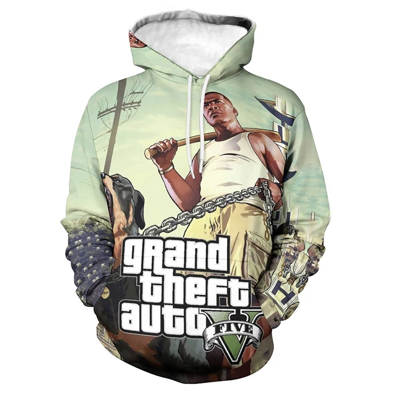 

Grand Theft Auto Game 3D Cartoon Print Hoodies Men Women Children Streetwear Fashion Casual Swearshirts Harajuku Jacket